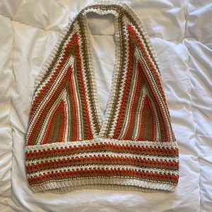 Crocheted top. Open back! Size 0-4.